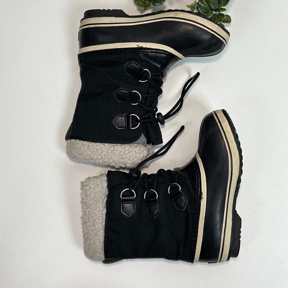 SOREL Black Boots Winter Shoes Yoot Pac Nylon Upper Waterproof Outdoor US Size 3 - Picture 7 of 12